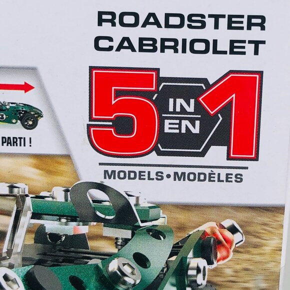 MECCANO 5 in 1 Roadster Pull Back Car Building Kit New Sealed - Picture 14 of 16